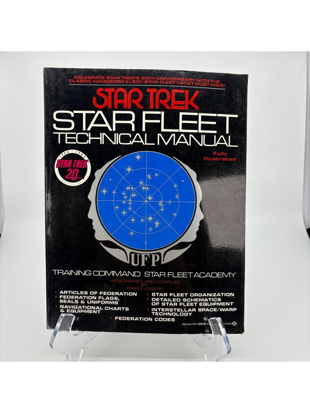Star Trek Star Fleet Technical Manual Franz Joseph 20th Anniversary Paperback